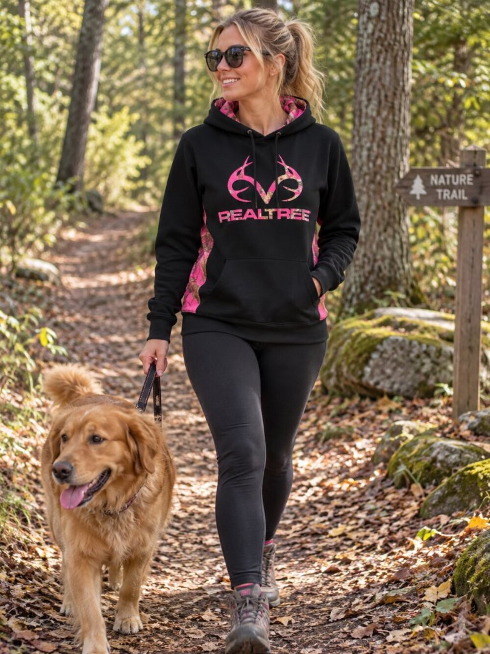 REAL TREE WOMENS HOODIE-(SMALL)